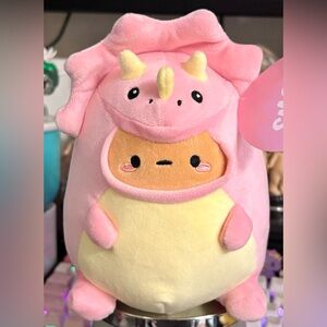 Smoko Pink Tayto Triceratops Dinosaur Collectible Stuffed Plush Toy Animal